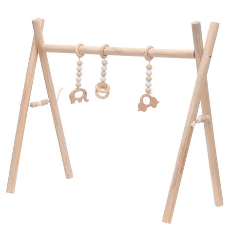 wooden baby play gym   gym toys baby foldable play gym frame