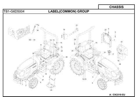 kioti ck eu tractor parts manual