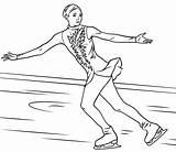 Skating Ice Drawing Figure Skater Coloring Pages Getdrawings sketch template