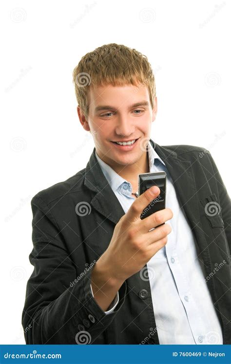 man holding mobile phone