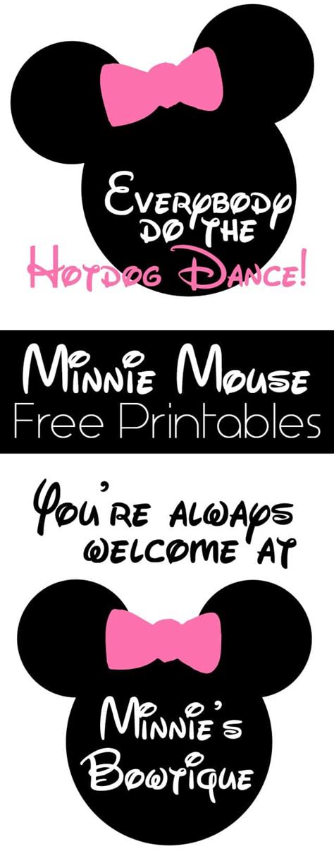 minnie mouse birthday party details   printables girl loves glam