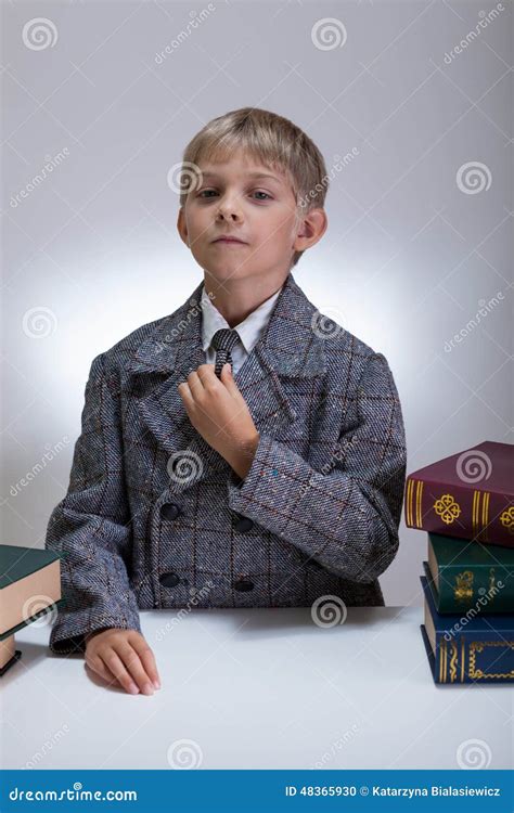 boy dressed  adult stock photo image  encyclopedias cute