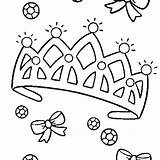 Crown Coloring Pages Royal Tiara Princess Getcolorings Printable Getdrawings Drawing sketch template