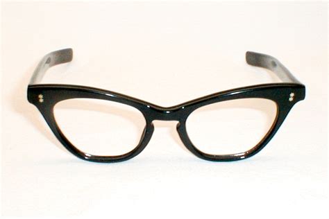 Womens Vintage Eyeglasses Black Cat Eye Glasses