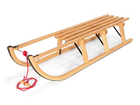 gloco sirch wooden snow sled davos  germany snow sleds