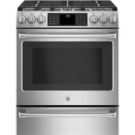 ge cafe  burner  cleaning true convection single oven dual fuel range stainless steel