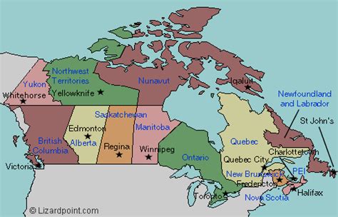 canada map  provinces  capital cities