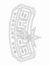 Antonio San Spurs Logo Coloring Pages Printable Nba Choose Board Color Thunder Oklahoma City Supercoloring sketch template