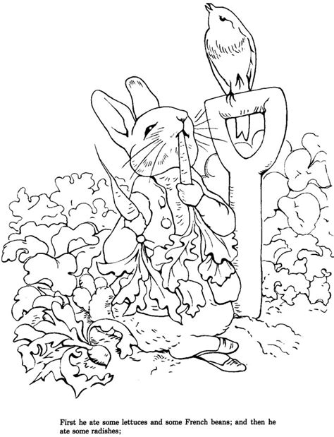 peter rabbit coloring page stamping