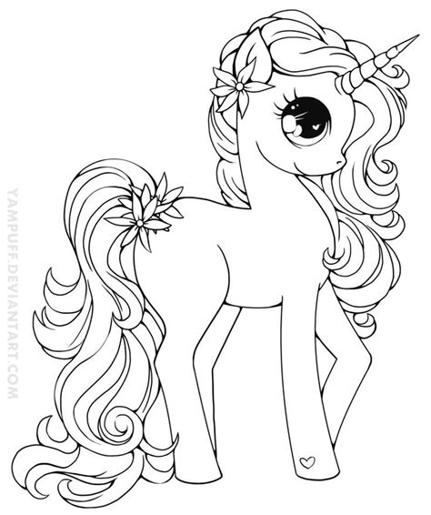 chibi unicorn coloring pages sketch coloring page