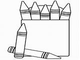 Crayon Box Coloring Crayons Crayola Clipartmag School sketch template