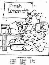 Lemonade Magique Ce2 Lemoniada Kolorowanki Mots Colorier sketch template
