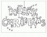 Coloring Christmas Pages Cards Card Printable Merry Kids December Drawing Postcard Happy Color Print Draw Colouring Colour Sheets Holiday Xmas sketch template