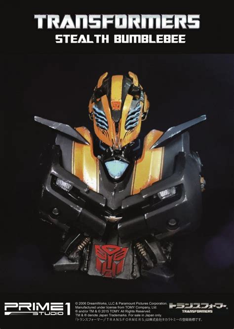 Premium Bust Transformers Stealth Bumblebee