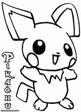 Pikachu Baby Coloring Pages Drawing Print Getdrawings sketch template