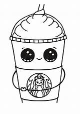 Coloring Pages Starbucks Cute Print Coffee Printable Kawaii Drawings Do Kids Cool Cup Choose Board sketch template