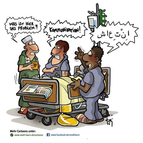 kommunikationsproblem lustige cartoons arzt humor krankenschwester