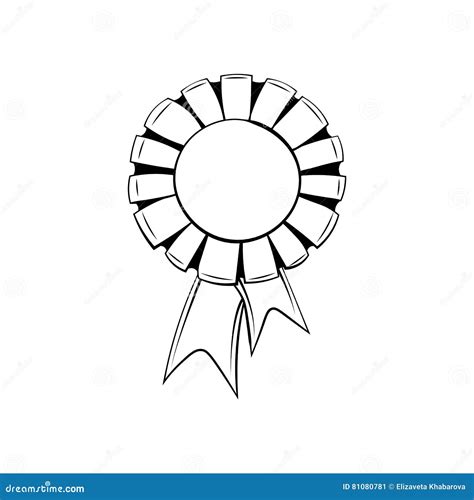 winner ribbon award  white background vector illustration stock