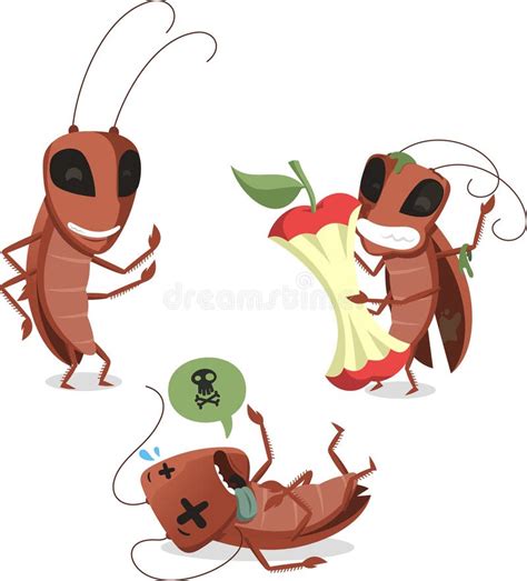 cockroach cartoon illustrations stock illustration illustration  cockroach