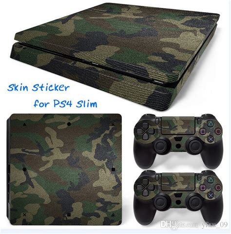 cool camouflage ps slim vinyl skin sticker console skin controller cover decal skins