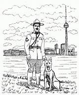 Coloring Police Pages Dog K9 Rcmp Lux Popular Sheets Book Visit Coloringhome Colouring sketch template