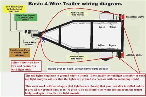 pin  wire trailer wiring diagram