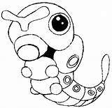 Pokemon Coloring Drawing Butterfree Caterpie Easy Draw Pages Color Steps Getcolorings Tutorial Getdrawings sketch template