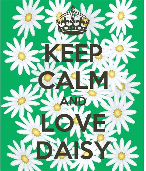 Keep Calm And Love Daisy Poster Jmk Keep Calm O Matic