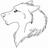 Wolf sketch template