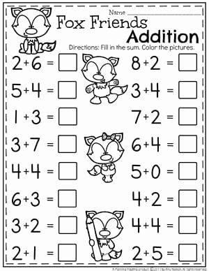 worksheet math  preschool math addition worksheets kindergarten