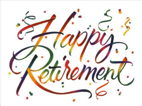 happy retirement sign clipart