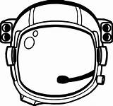 Astronaut Helmet Nice Wecoloringpage sketch template