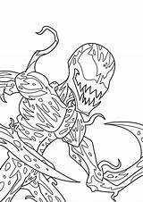 Carnage Venom Impressionnant Spiderman sketch template