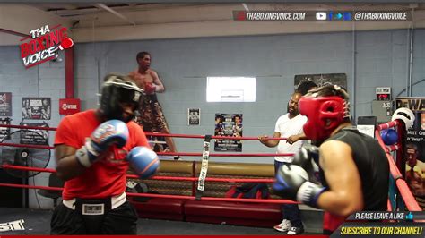 danny garcia in gym sparring day 270 lb novice heavyweight vs 170 lb amateur youtube