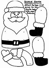 Jointed Claus Tareas Reindeer Preschool Navidad sketch template
