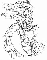 Arielle Meerjungfrau Fabius Prinzessin Fisch sketch template