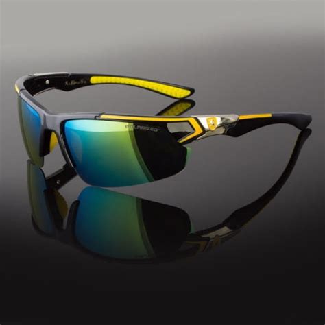 sunny shades new men polarized sunglasses sport wrap around mirror