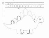 Dinosaur Pages Tracing Coloring Printable Itsybitsyfun Pack Has sketch template