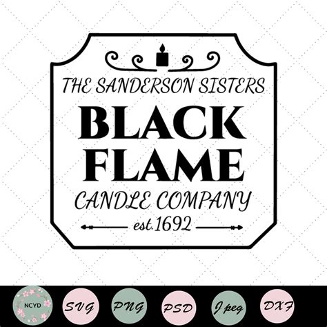 black flame candle printable label printable word searches