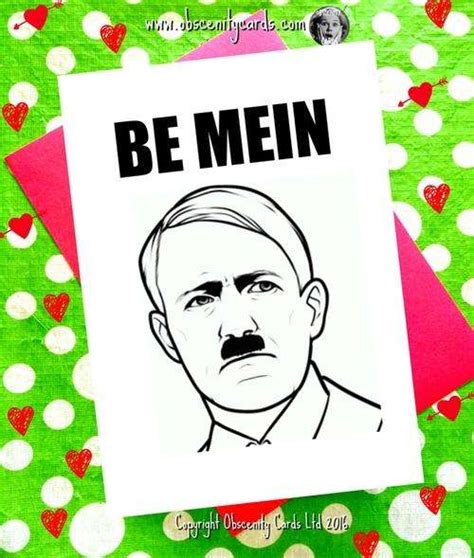 Hitler Card Don T Say Nein Please Be Mein Valentine