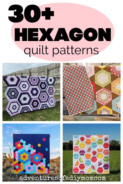 hexagon quilt patterns   adventures   diy mom