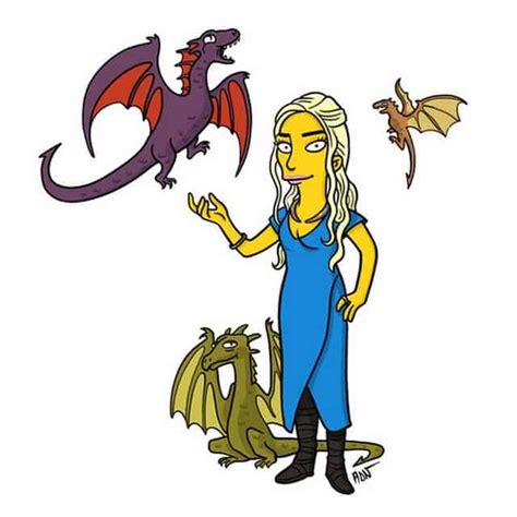 A Gallery Of Game Of Thrones Characters As Simpsons