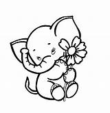 Elephant Cute Coloring Pages Baby Drawing Draw Stencil Dumbo Want So Elefant Tattoo He Svg Elephants Drawings Embroidery Printable Outline sketch template