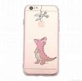 cute dinosaur imdin mould decorationtpu phone case ultra thin clear phone case bsd