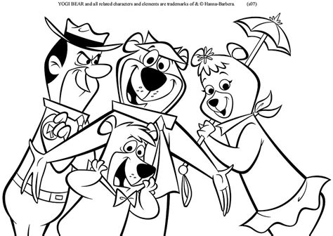 yogi bear colouring page   find  picture  flickr