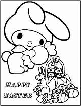 Coloring Kitty Pages Hello Easter Sheets Color Hellokitty Printable Sheet Egg Bunny Kids Happy Bunnies Birthday Holidays Flowers Print Popular sketch template