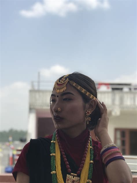 nepali dress ️ representing the magar culture traditional fashion