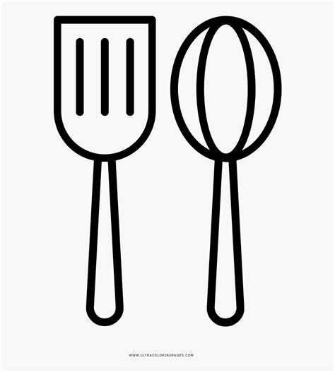 cooking utensils coloring page kitchen utensil hd png