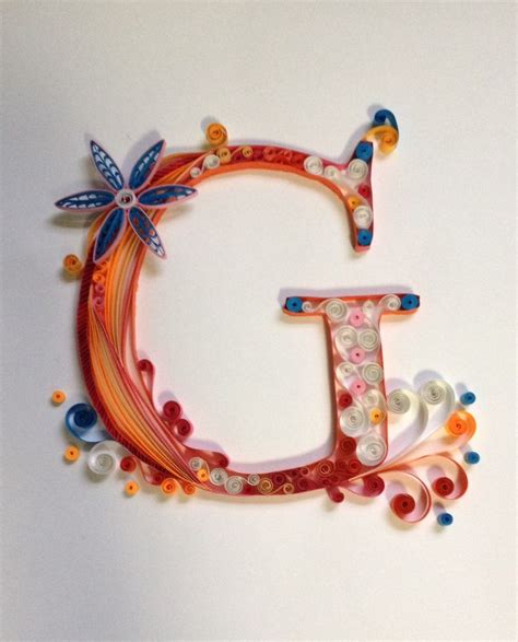 attempt quilling  monogram quilling letters quilling