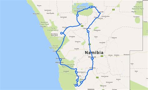 drive namibia itinerary road trip   places  visit  namibia